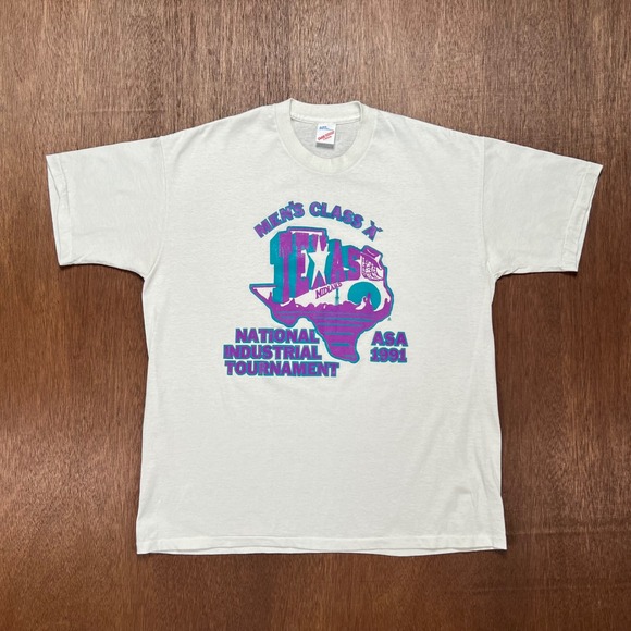 Duke T-Shirts Other - Vintage 1991 Duke Texas ASA National Industrial Tournament T-Shirt XL White